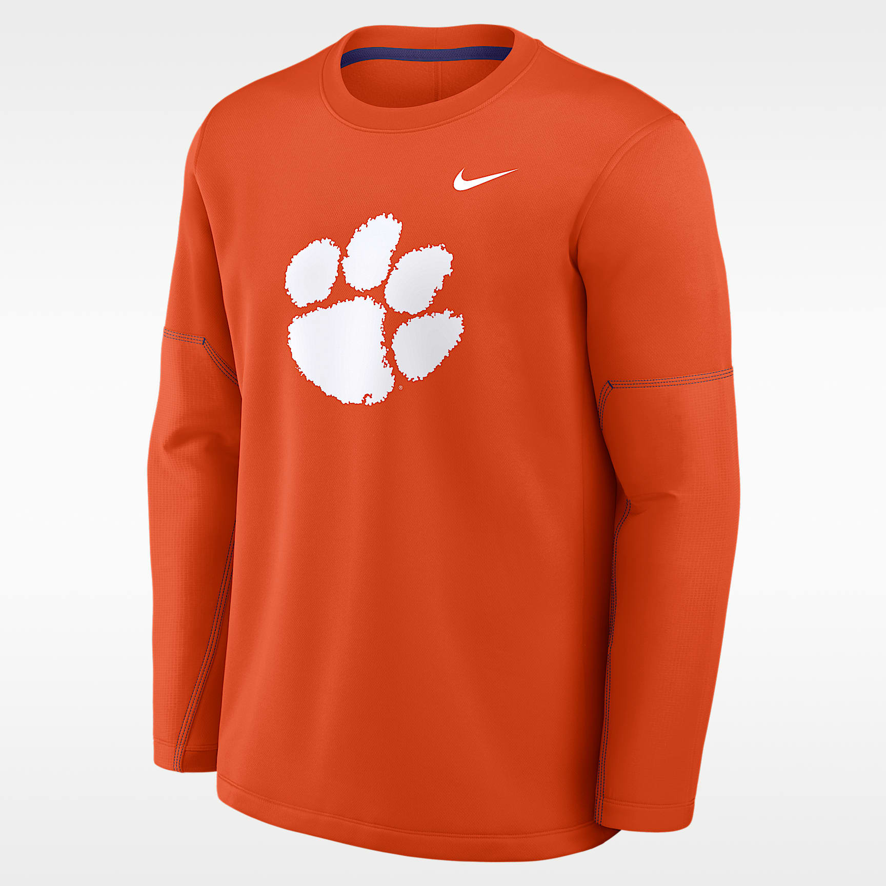 Clemson Sideline Coaches Men's Nike Therma-FIT College Long-Sleeve